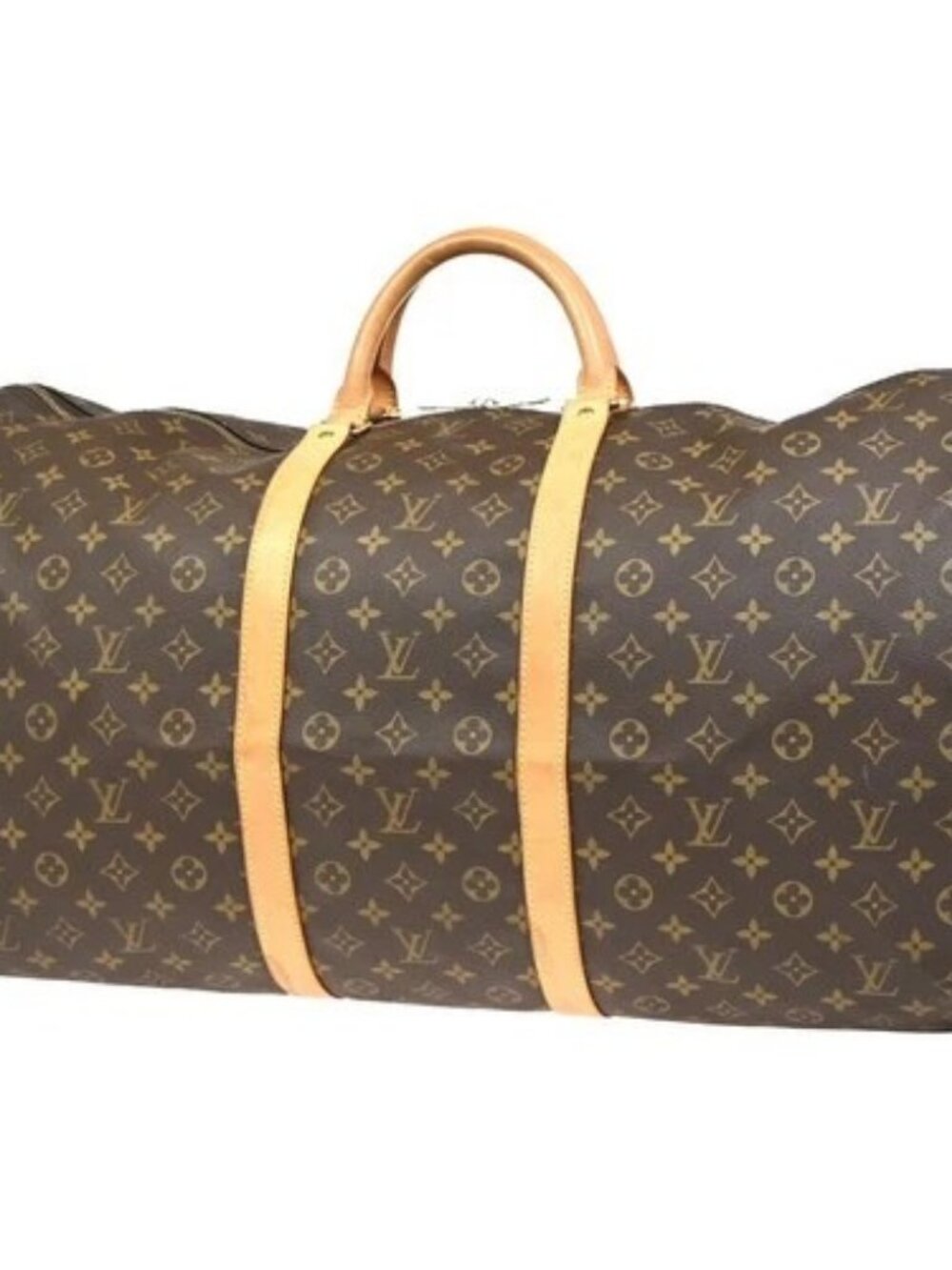 LOUIS VUITTON Keepall 60 Travel Hand Bag Monogram Leather Brown M41422 96YH892 - Picture 1 of 16